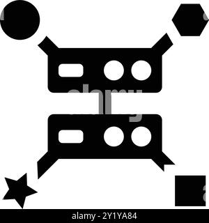 Variability, variety, big data icon design for commercial use, web, print media or any type of design projects. Stock Vector
