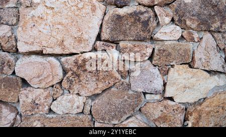 Real stone wall background Stock Photo