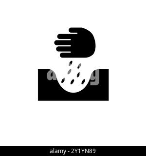 Seeds Pack, Package Flower Seed Solid Flat Vector Icon Isolated on White Background. Stock Vector