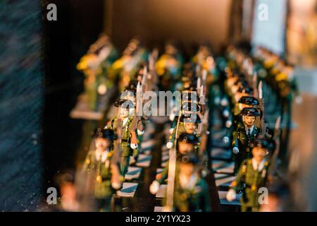 Civil Guard squadron, Menorca Military Museum, former barracks of Cala Corb, central square of Es Castell, built by the British in 1771, Menorca, balearic islands, Spain. Stock Photo