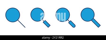 Search icon vector. search magnifying glass icon Stock Vector