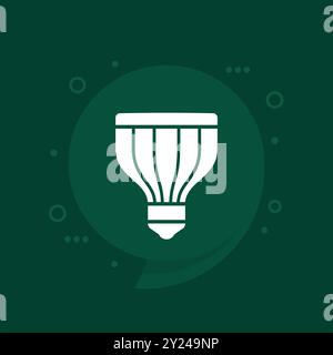 Led grow light icon, vector Stock Vector