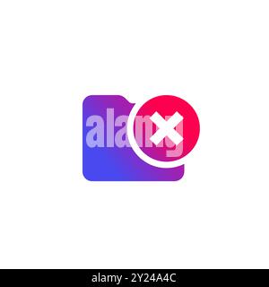 no access to folder icon for ui Stock Vector