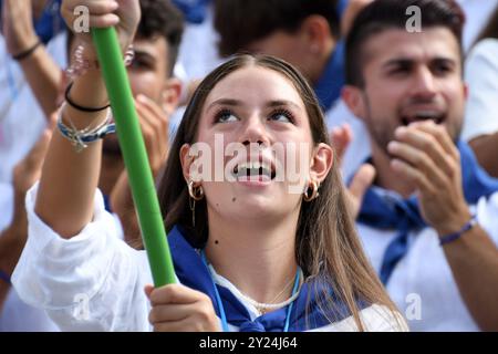 Palmi Reggio Calabria 25 aug 2024 - Varia di Palmi, sailor corporations Stock Photo