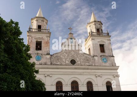 Beautiful view to old historic church building in João Pessoa Stock Photo