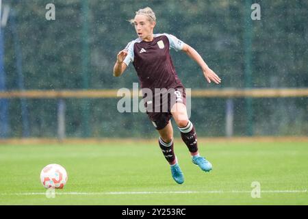 Everton FC v Aston Villa FC Pre season friendly. WALTON HALL PARK STADIUM, ENGLAND - September 8th 2024  during the Pre Season Friendly between Everton FC and Aston Villa FC at  Walton Hall Park Stadium on September 4th 2024 in Liverpool England. (Photo Alan Edwards) Stock Photo