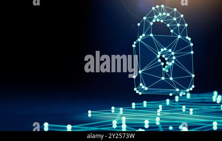 Data volume analysis and computer science industry.Data structure and information tools for networking business and cyber security. Stock Photo