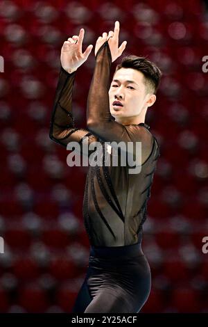 Short Program Example YI-FAN CHEN (TPE), during Senior Men Inline Long Program, at the World ...