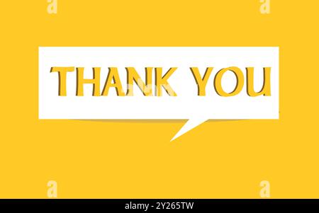 Thank you card design. vector illustration. Stock Vector