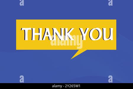 Thank you card design. vector illustration. Stock Vector