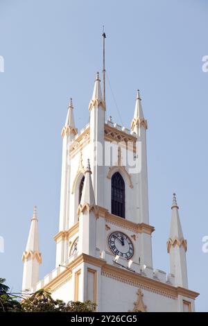 India, Maharashtra, Mumbai, St Thomas' Anglican Cathedral. Stock Photo