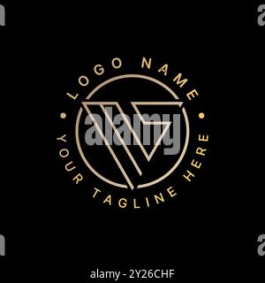 Logo design graphic concept creative abstract premium vector stock initial MS line sport font on triangle circle. Related to monogram typography brand Stock Vector