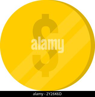 Gold coin. Gold coin icon. Stock Vector