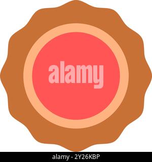 Cookie with filling. Cookie icon. Stock Vector
