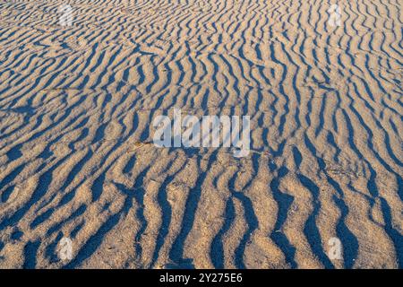 From above sand dune texture at Pheiffer beach in Big Sur California Stock Photo