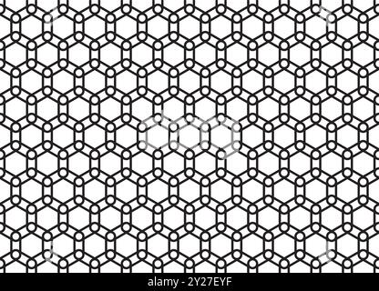 Seamless pattern of an abstract hexagons Stock Vector