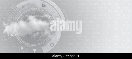 Exploring the potential of cloud computing to revolutionize industries through on demand resources and flexibility Stock Vector