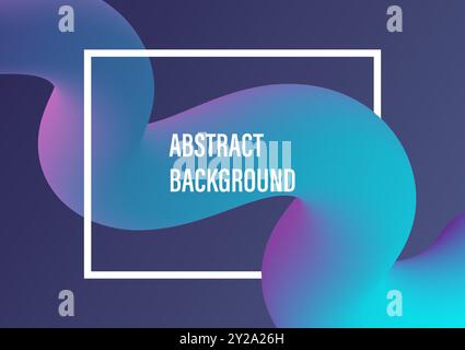 Abstract background with blue gradient fluid color, stock vector Stock Vector