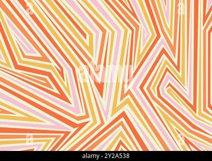 Abstract zebra striped pattern. Retro vector pattern background Stock Vector
