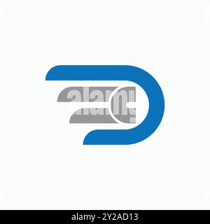 Business letter D and C combination Stock Vector