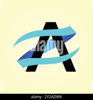 Business and Marketing HZ Letter Logo Design Stock Vector
