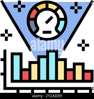 performance measurement business process color icon vector illustration ...