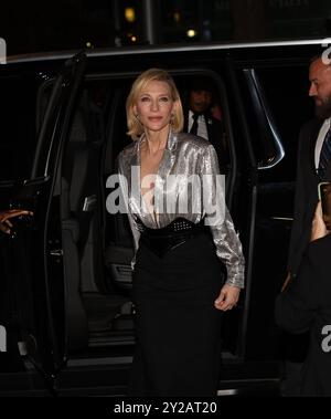 Toronto, Canada. 9th Sep, 2024. TORONTO, ONTARIO - SEPTEMBER 09: Cate Blanchett attends the premiere of 'Rumours' during the 2024 Toronto International Film Festival at Royal Alexandra Theatre on September 09, 2024 in Toronto, Ontario. Photo: PICJER/imageSPACE Credit: Imagespace/Alamy Live News Stock Photo