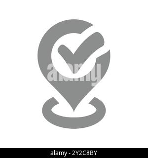Pin icon vector. Location icon vector. destination icon. map pin Stock ...