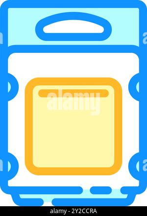 clamshell package plastic package color icon vector illustration Stock ...