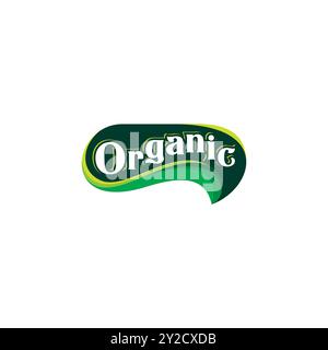 Organic Label Vector Template. Organic Food Design For Restaurant Stock Vector