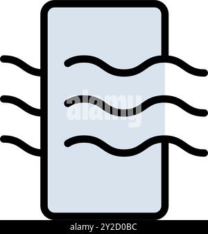 Air Filter Vector Color Icon. Contains such Icons as Purifier. Car air filter. Bacterial filter vector symbol. Dust particle purify filter layers sign Stock Vector