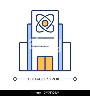 Research and development facility RGB color icon Stock Vector