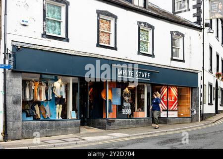 White Stuff Retail Shop or Storefront in a Small Town, Keswick, Lake District, Cumbria, England, UK Stock Photo