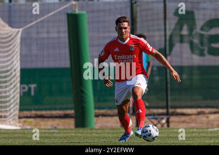 Goncalo Oliveira seen during Liga Revelacao game between teams of Sporting CP and SL Benfica at Estadio Aurelio Pereira Stock Photo