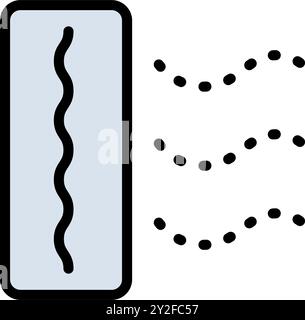 Air Filter Vector Color Icon. Contains such Icons as Purifier. Car air filter. Bacterial filter vector symbol. Dust particle purify filter layers sign Stock Vector