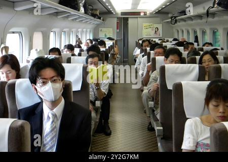 Daily life. Shinkansen train. Tokyo. Japan Stock Photo