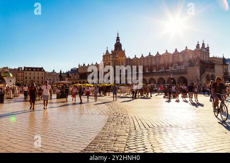 Krakow Cloth Hall on the market square in the Old Town, Krakow, Poland Stock Photo