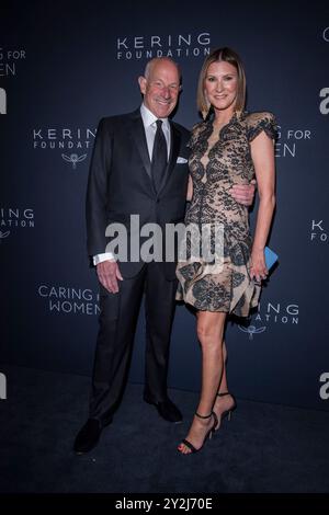 New York, United States. 09th Sep, 2024. Jonathan Tisch and Lizzie Tisch attend Kering's 3rd Annual Caring for Women Dinner at The Pool in New York, USA, on September 9, 2024. (Photo by Thenews2/NurPhoto) Credit: NurPhoto SRL/Alamy Live News Stock Photo