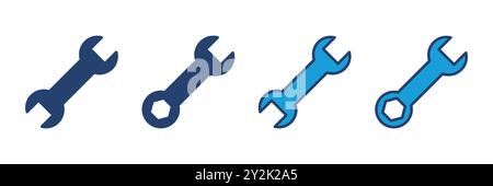 Wrench icon vector. repair icon vector. tools icon vector Stock Vector