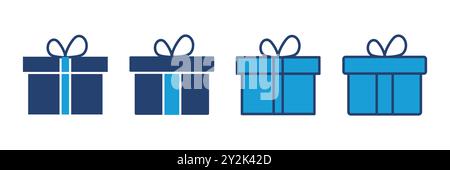 Gift icon vector. gift vector icon. birthday gift Stock Vector