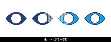 Eye icon vector. Eye vector icon. Look and Vision icon. Stock Vector
