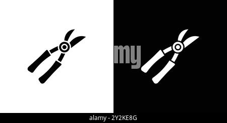 pruner icon linear logo mark set collection in black and white for web Stock Vector