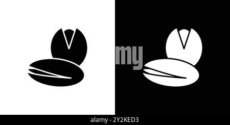 pistachio icon linear logo mark set collection in black and white for web Stock Vector