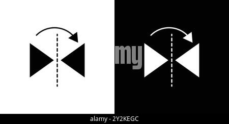 Reflect tool icon linear logo mark set collection in black and white for web Stock Vector