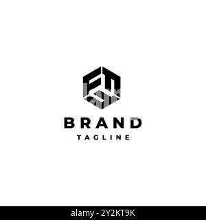 Initial Letter FFF Forming A Hexagon Symbol Design. Hexagon Geometric Icon Formed From Three Letter F Logo Design. Stock Vector
