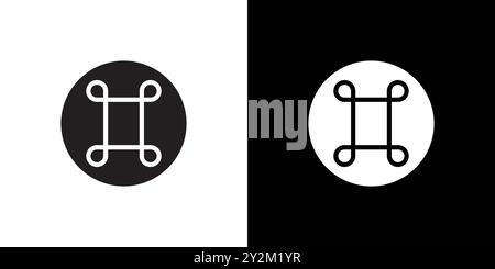 Flat Command Symbol button Line vector. User icon Command Symbol vector ...