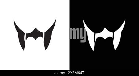 valkyrie icon Black line art vector in black and white outline set collection sign Stock Vector