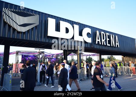 Lyon, France. 10th Sep, 2024. LDLC Arena sports hall in Lyon, France, on September 10, 2024. (Photo by Romain Doucelin/NurPhoto) Credit: NurPhoto SRL/Alamy Live News Stock Photo