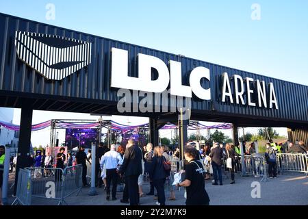 Lyon, France. 10th Sep, 2024. LDLC Arena sports hall in Lyon, France, on September 10, 2024. (Photo by Romain Doucelin/NurPhoto) Credit: NurPhoto SRL/Alamy Live News Stock Photo