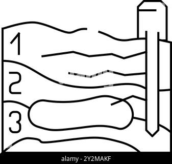 mining site plan line icon vector illustration Stock Vector Image & Art ...